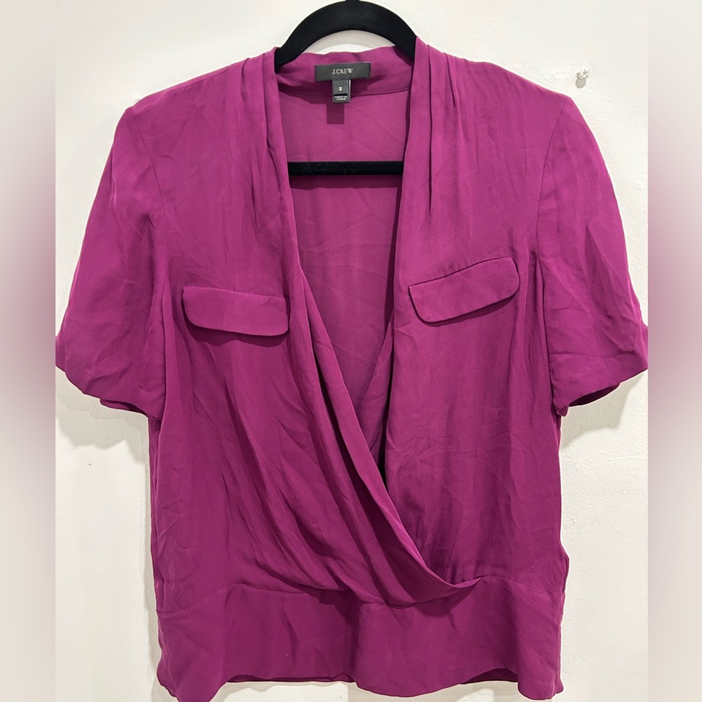 J Crew top - 100% silk